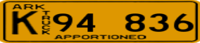 Trailer License Plate